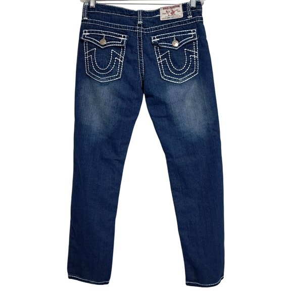 True Religion Womens Size 30 Straight Leg Jeans Size 31 Made In USA Denim - Picture 3 of 8